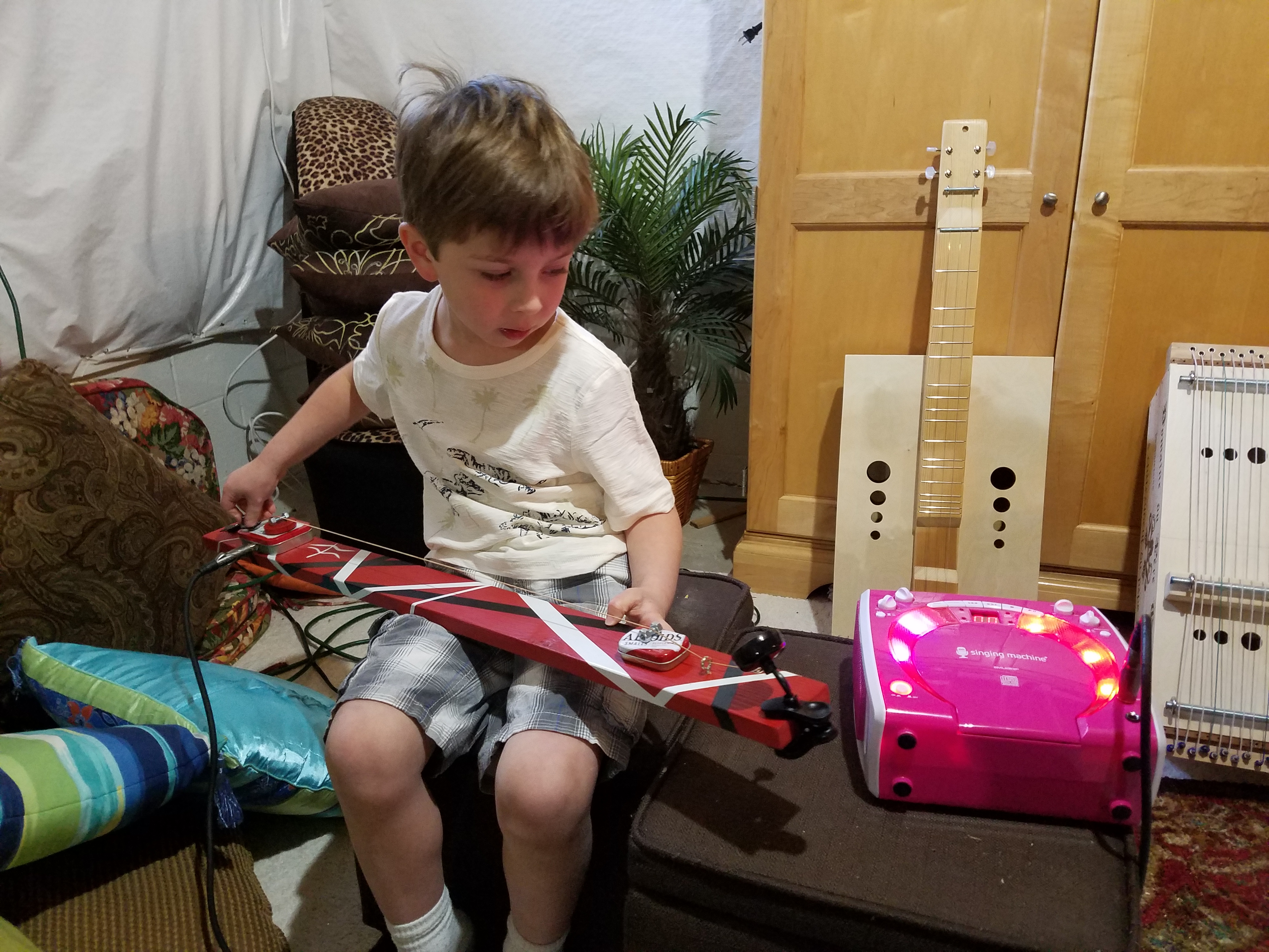 My son giving it a try