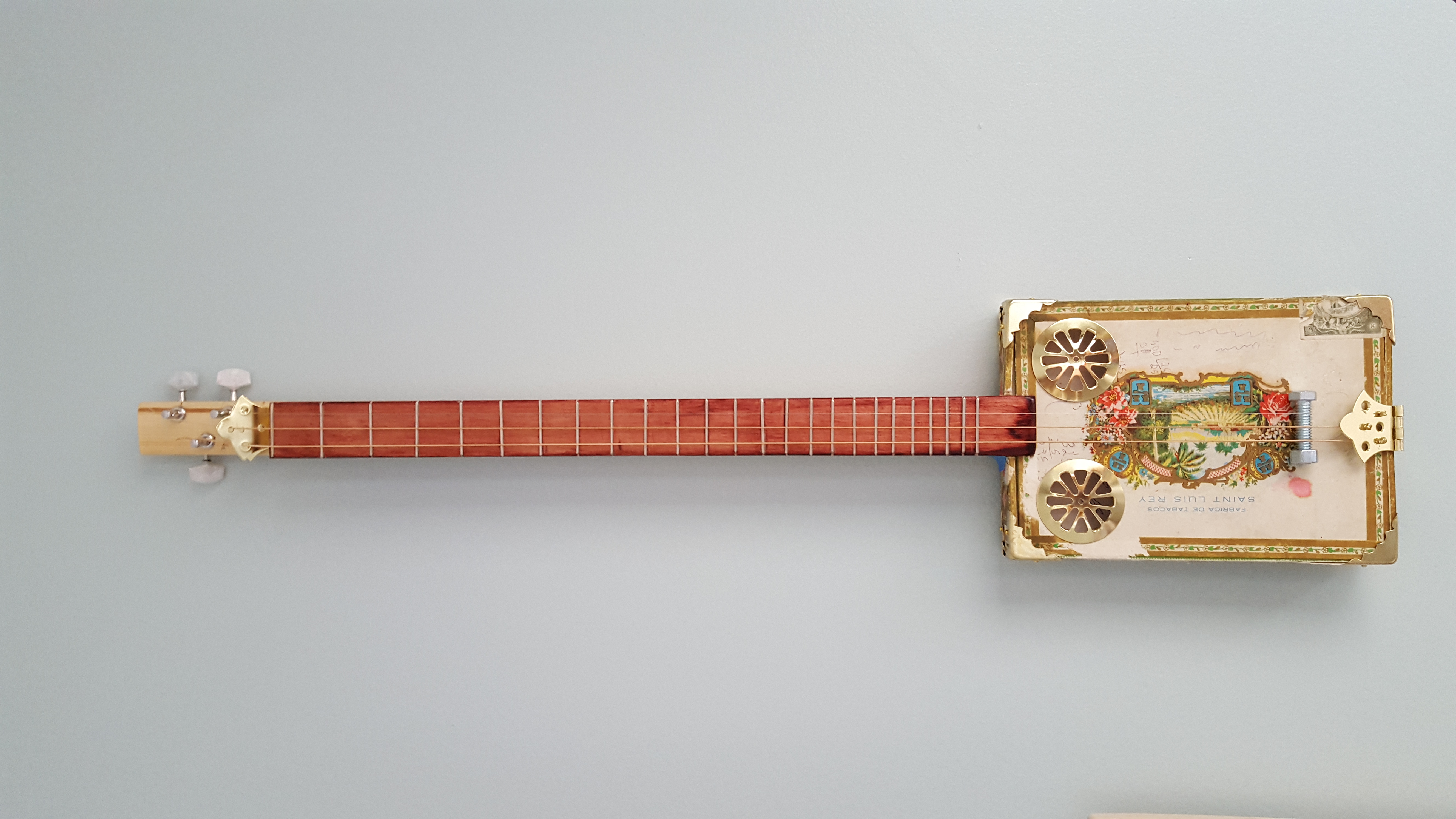 The (mostly) final product…I added fret markers later by using some screws