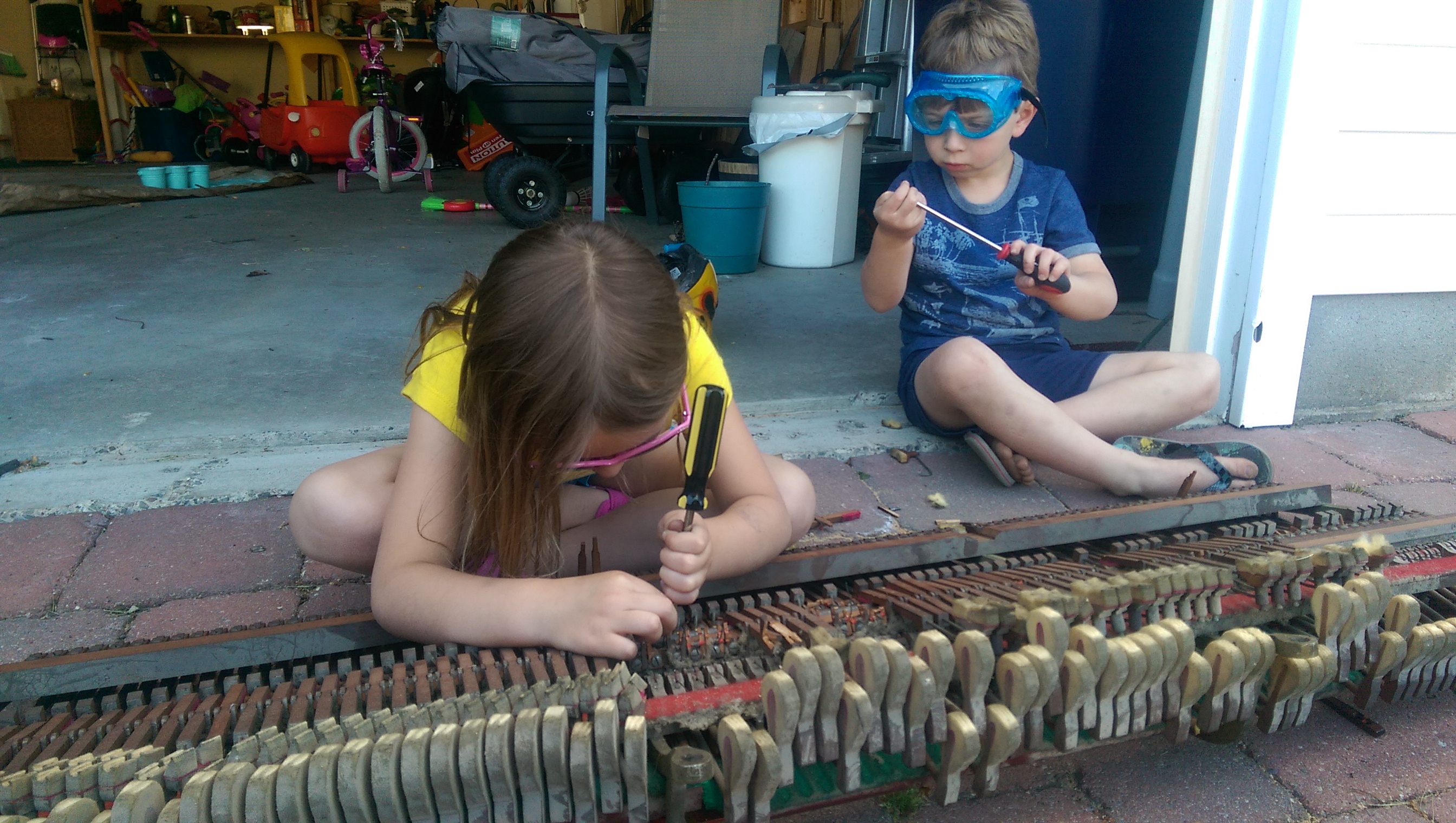 We took each piece apart…took quite a while