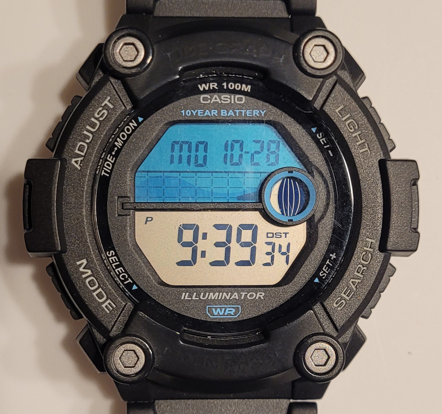 The blue gel really cut down on the legibility