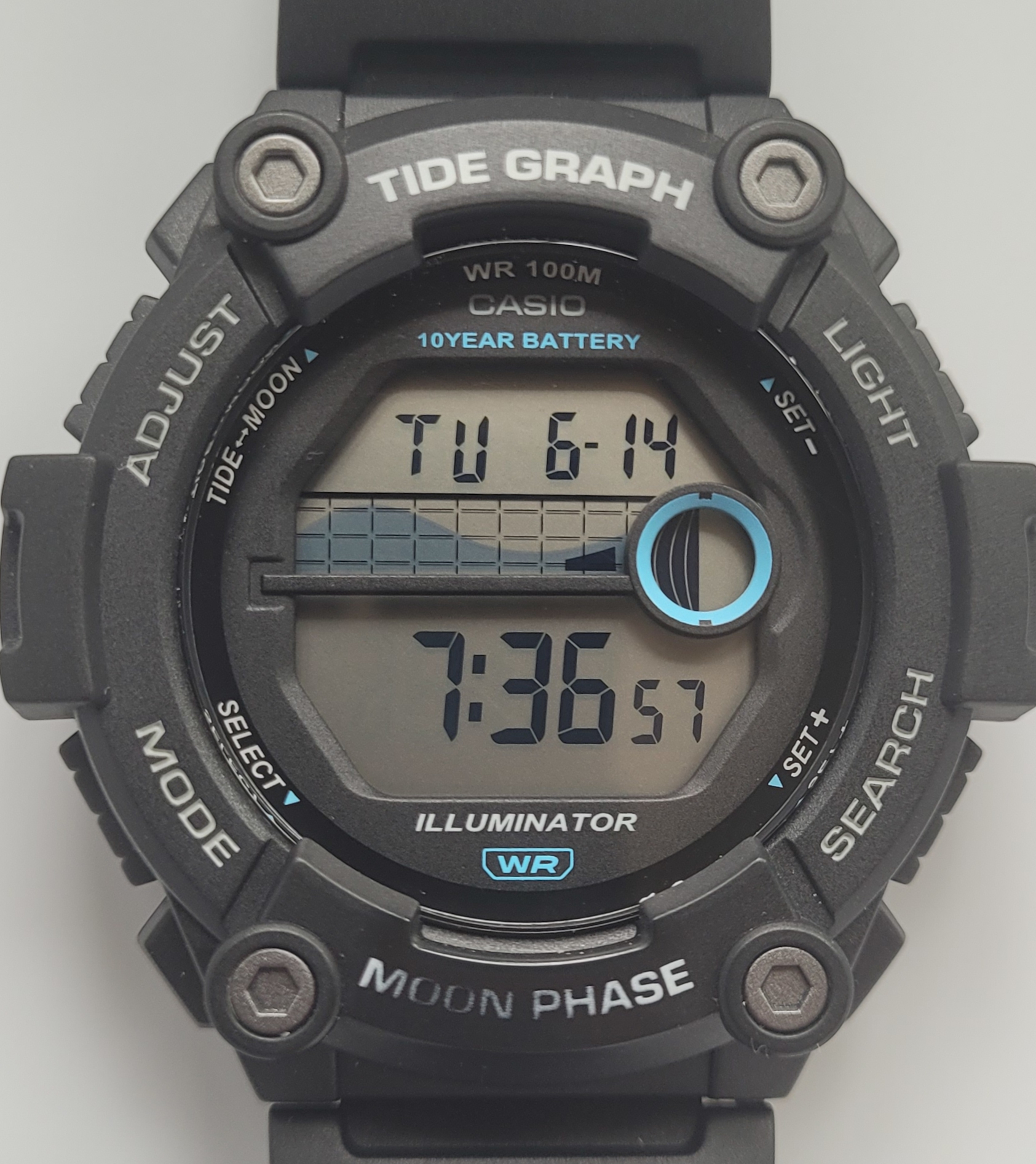 Casio loves printing words on their watches