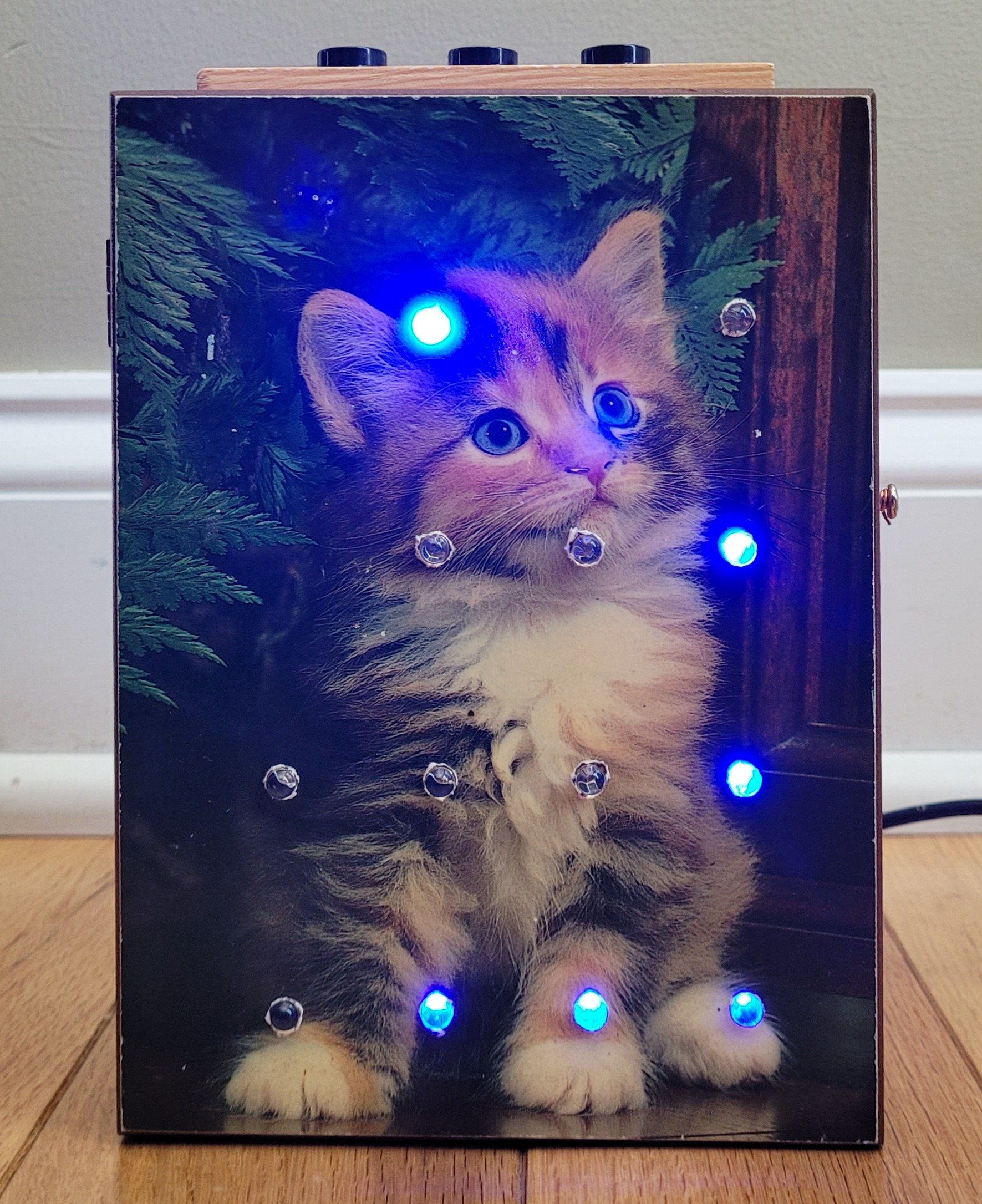 The finished product, showing 9:17 as the time