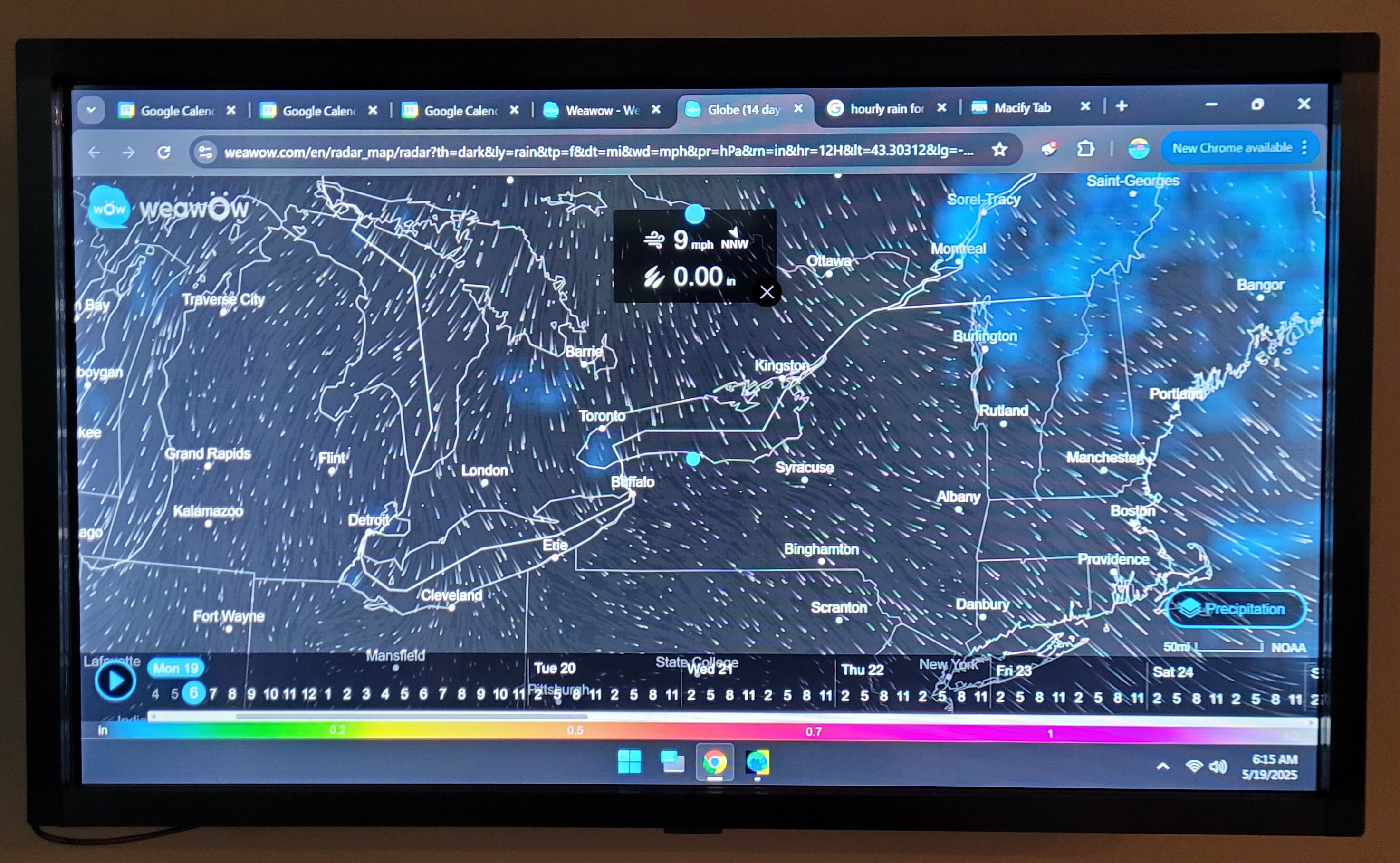 Weawow precipitation animation