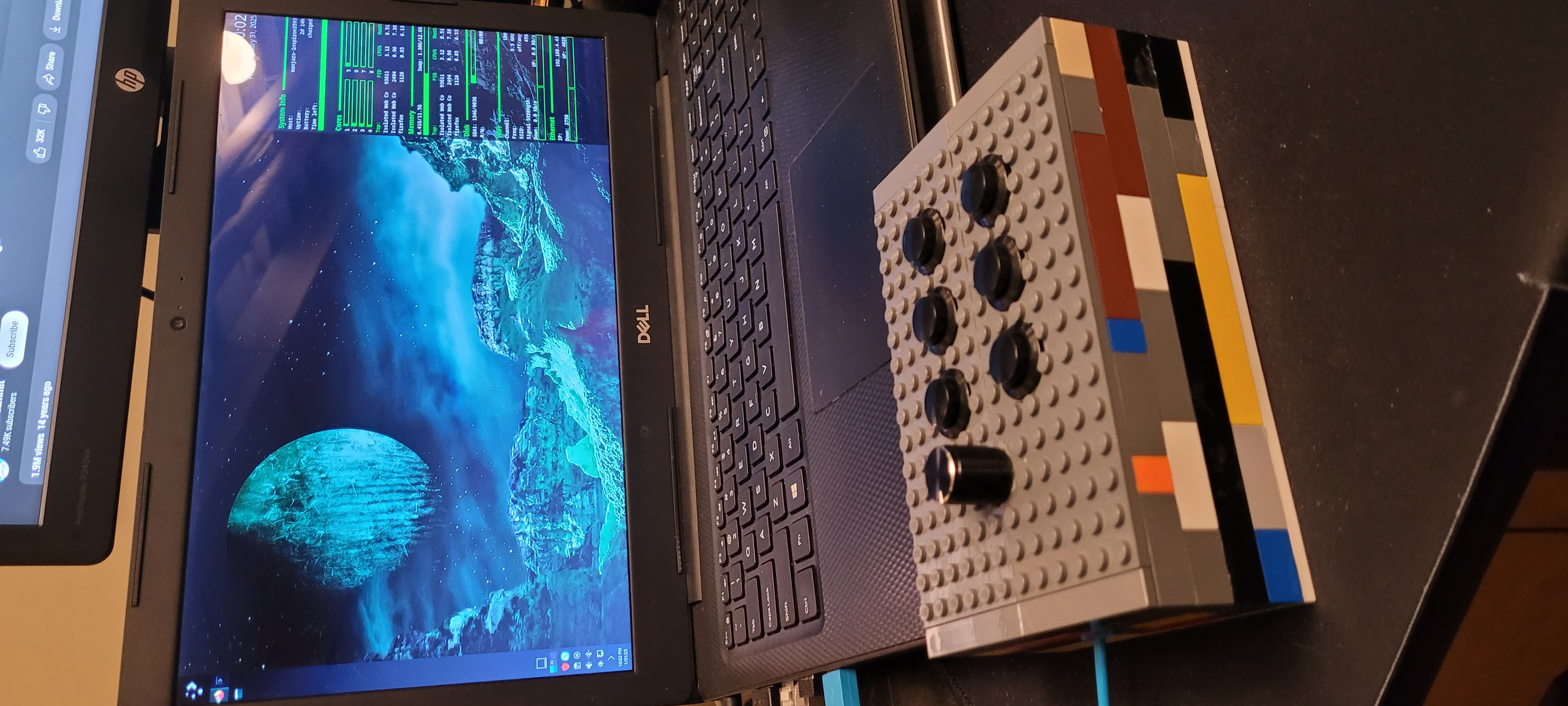 Easy access next to my laptop