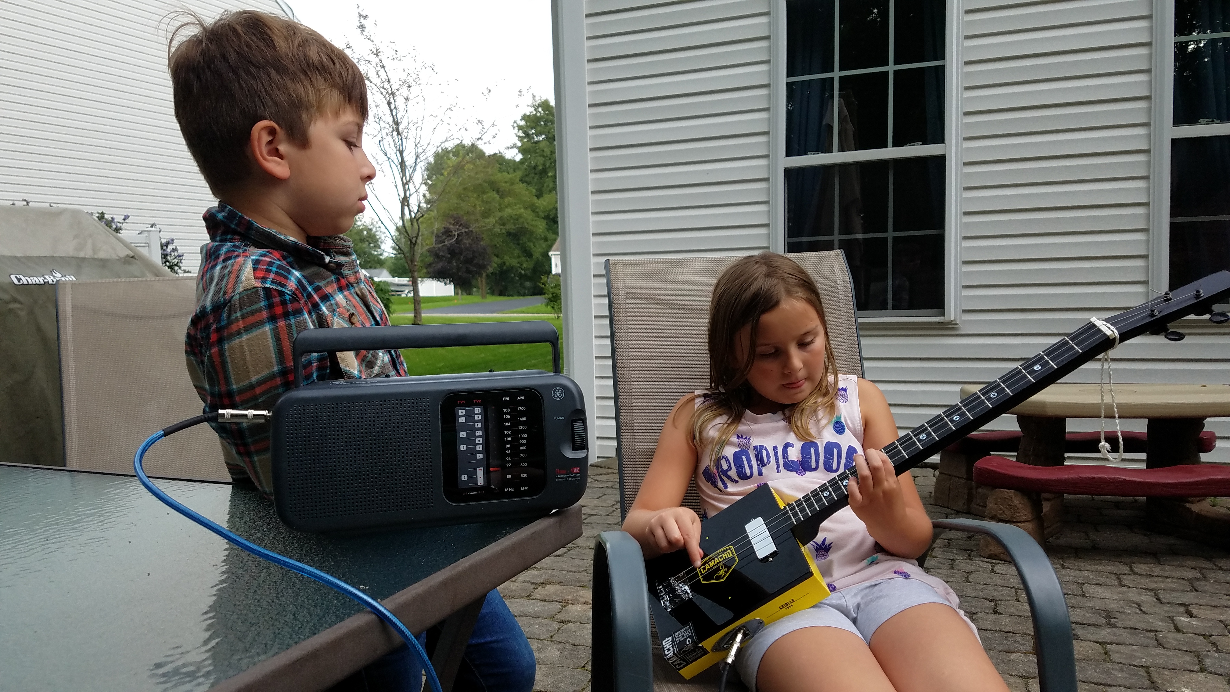 Trying it out with the Camacho gitty