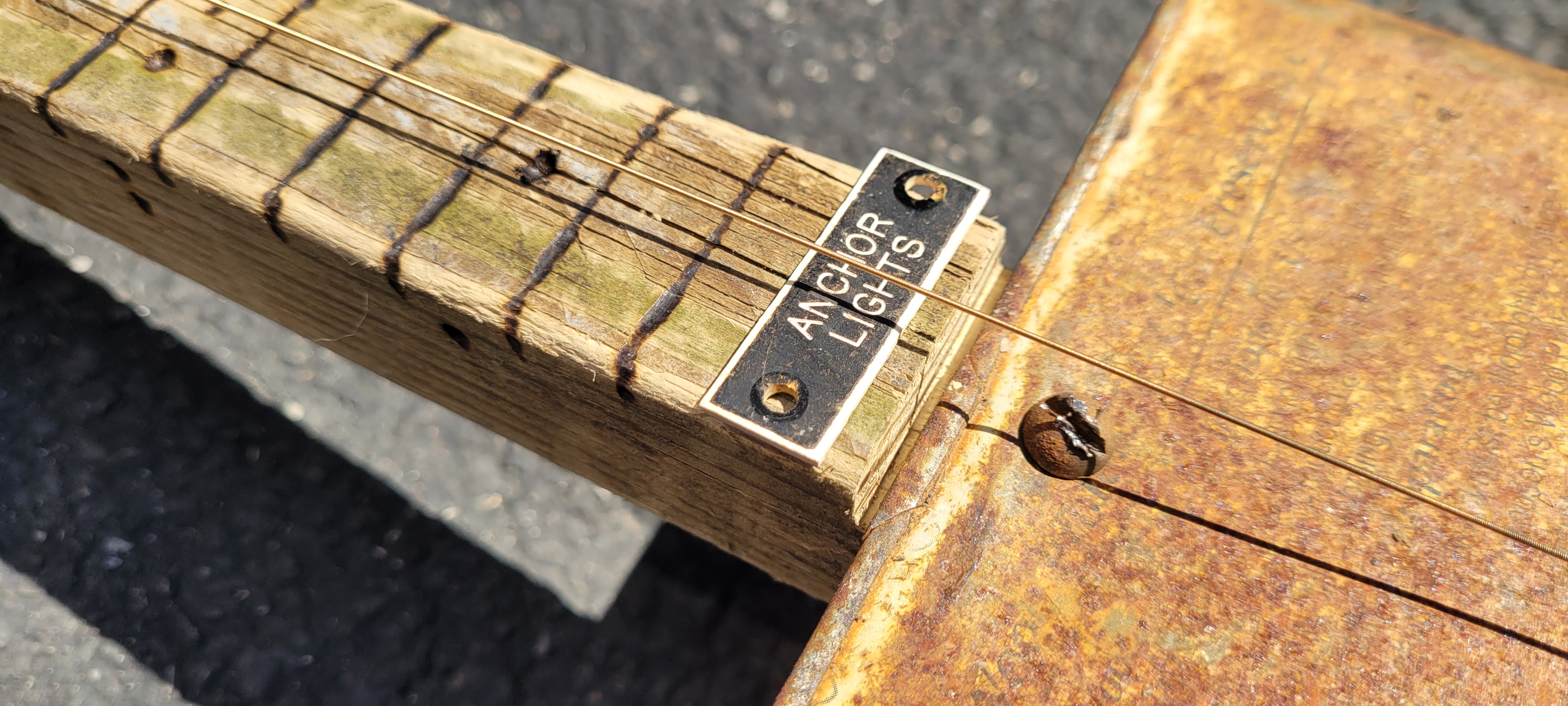 This sign must have come from a sunken boat