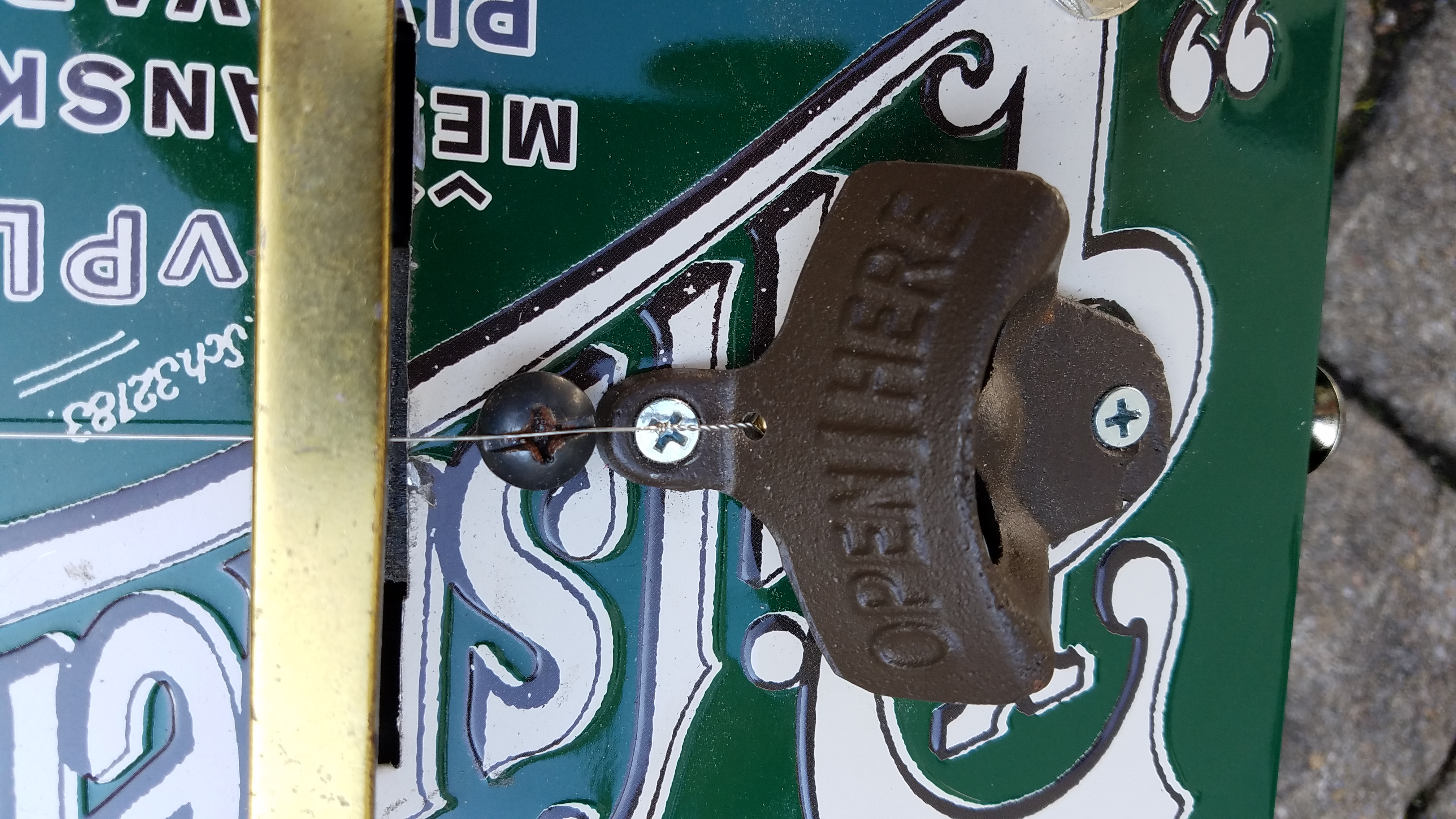 Beer bottle opener tailpiece