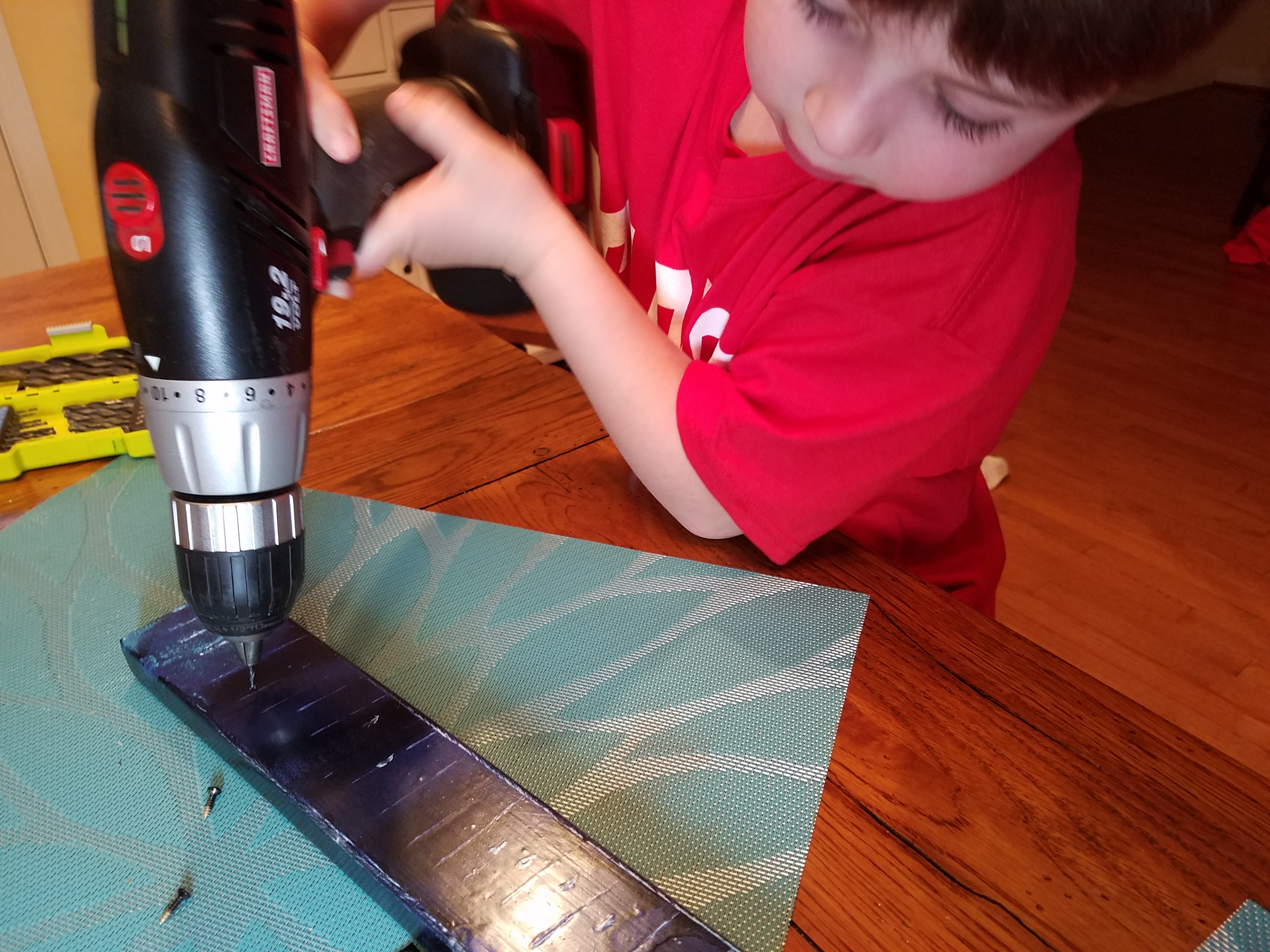 Drilling a hole for the tuner