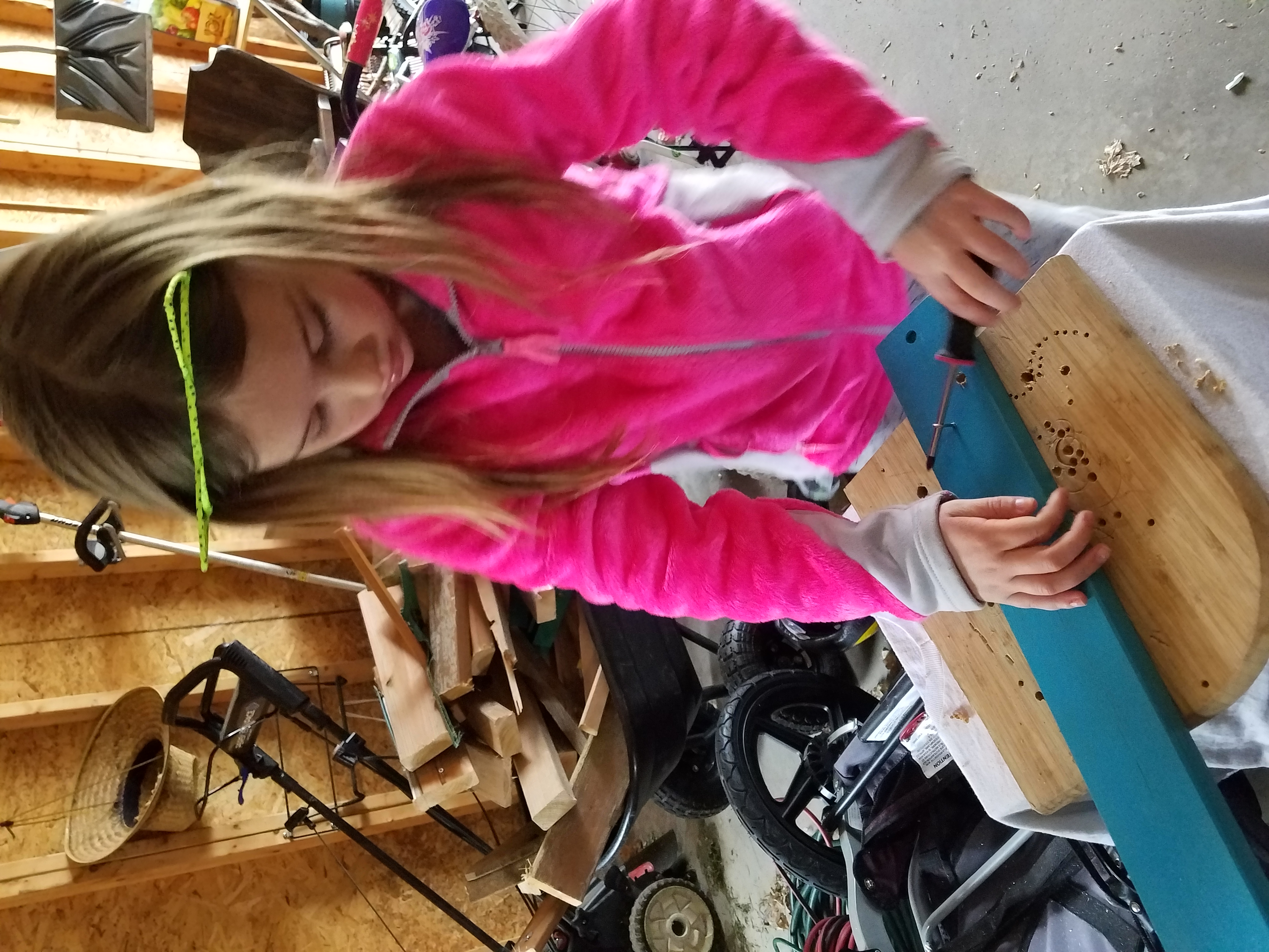 Turning the eye bolt to act as string tree