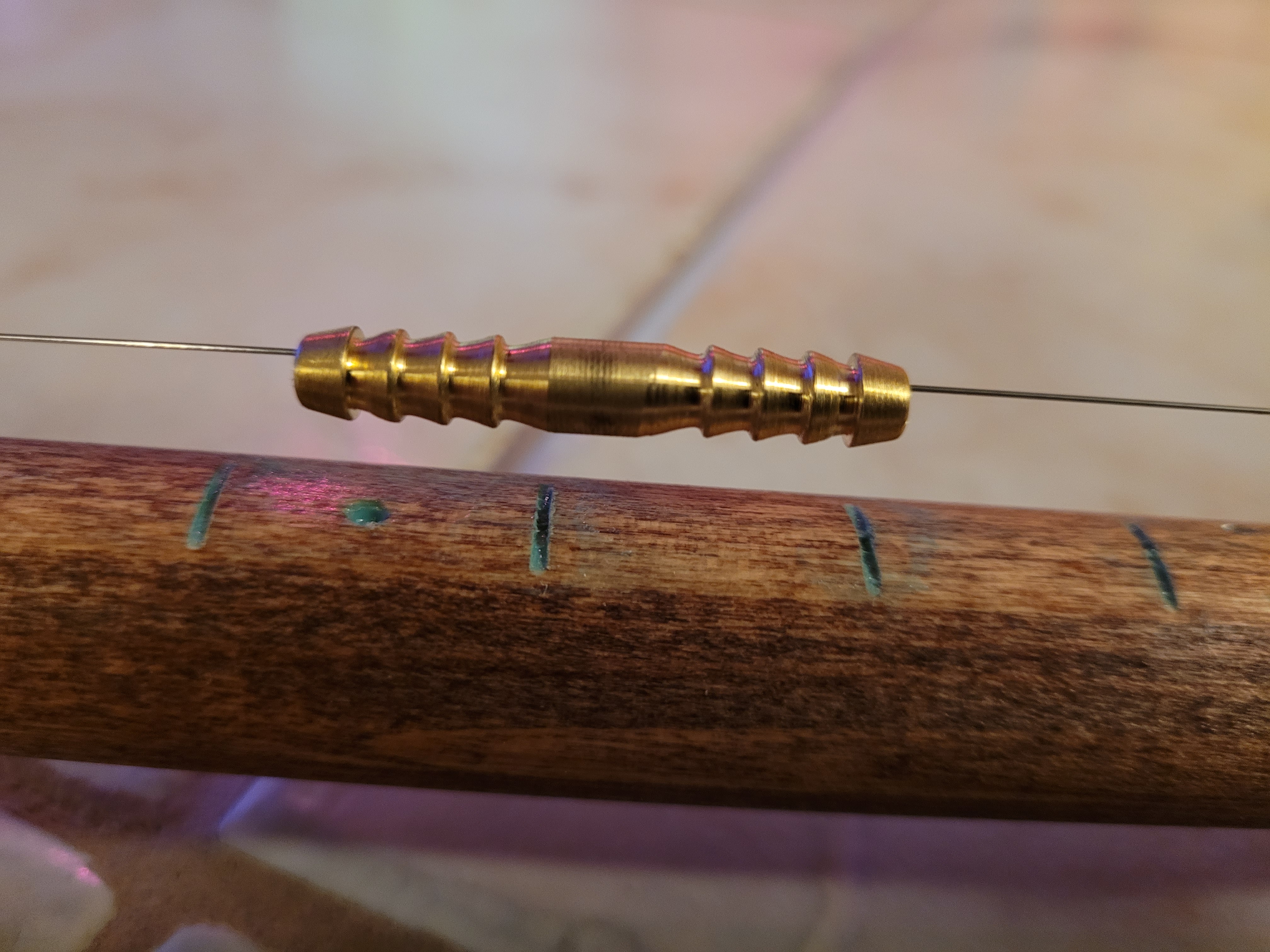 Hose splicer to turn this diddley bow into a Marxolin