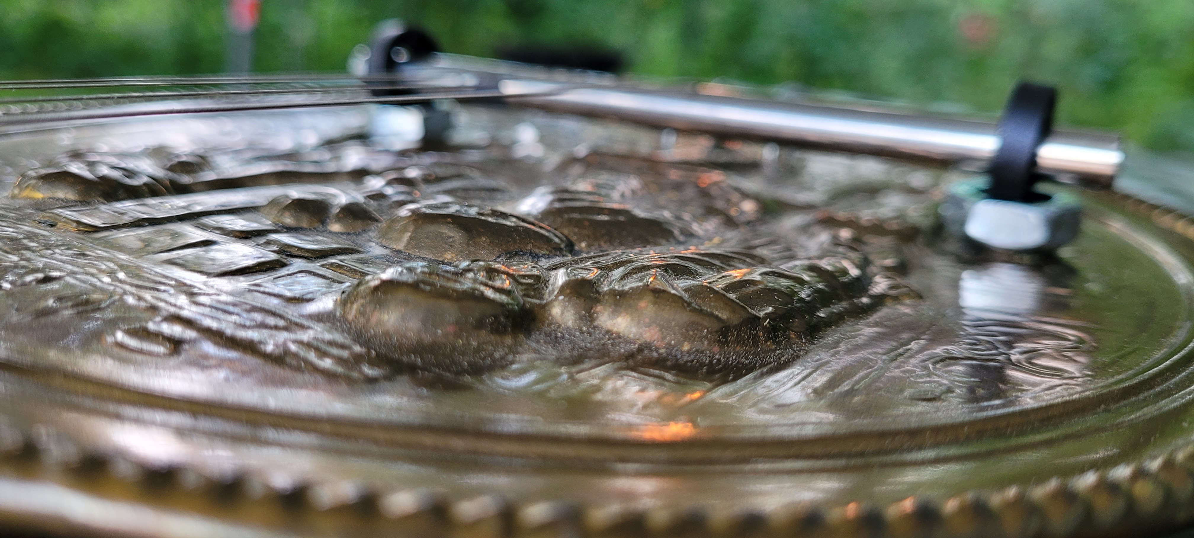 The raised art made bridge placement difficult