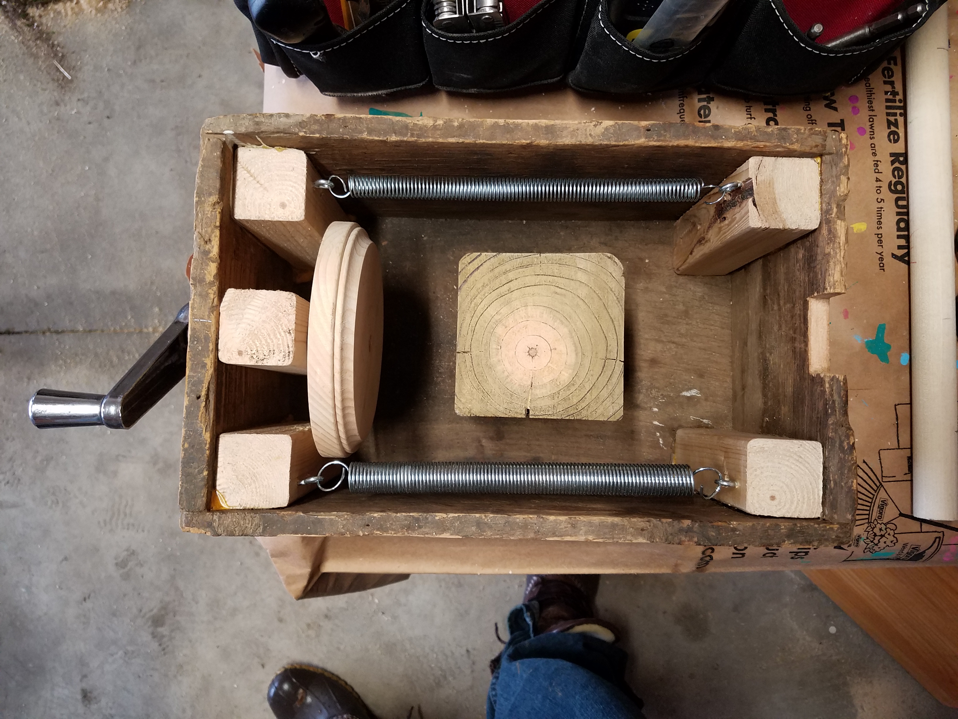 Corner reinforcements, springs, and the original wheel