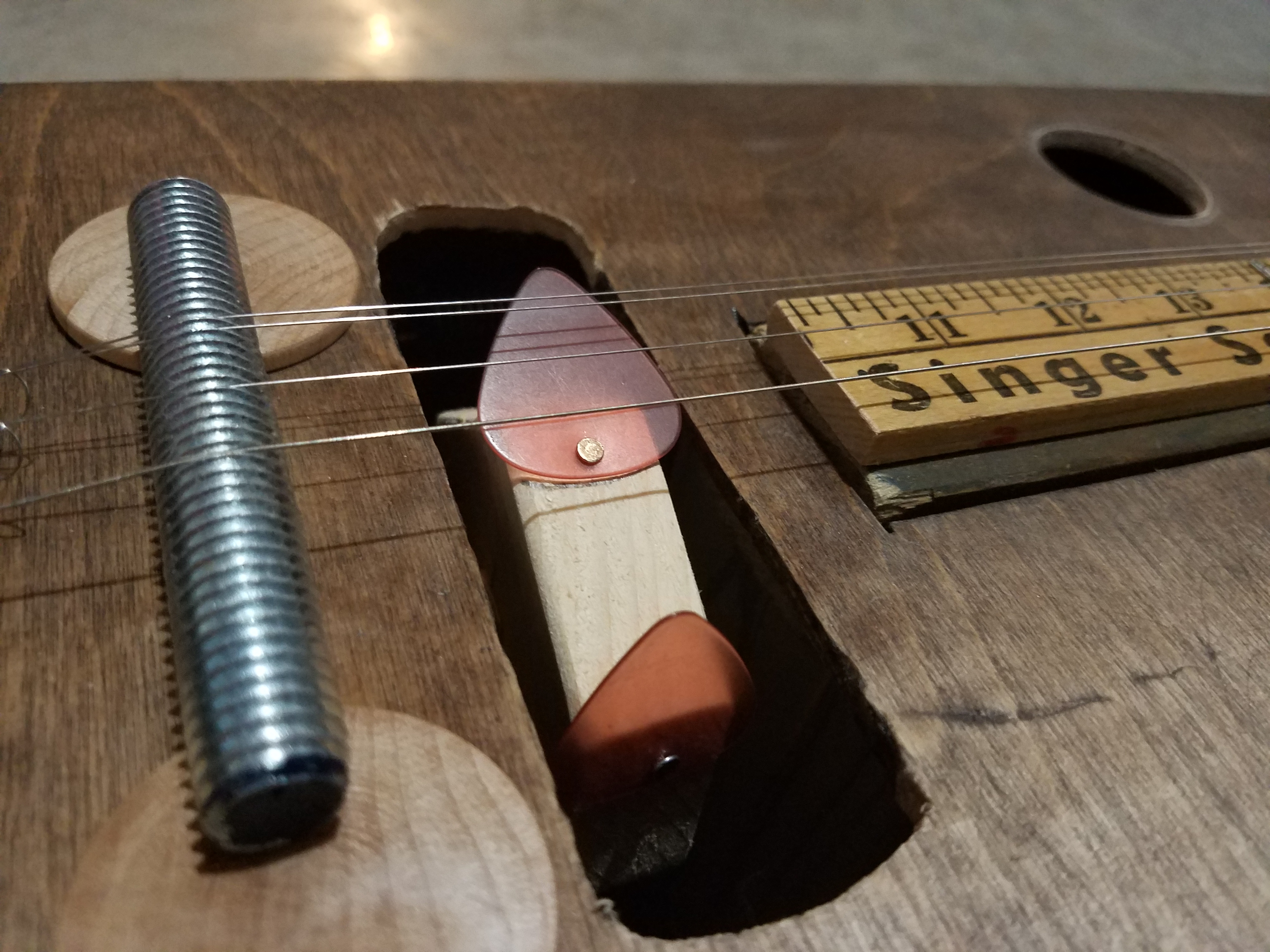 Nailed the picks to the wheel