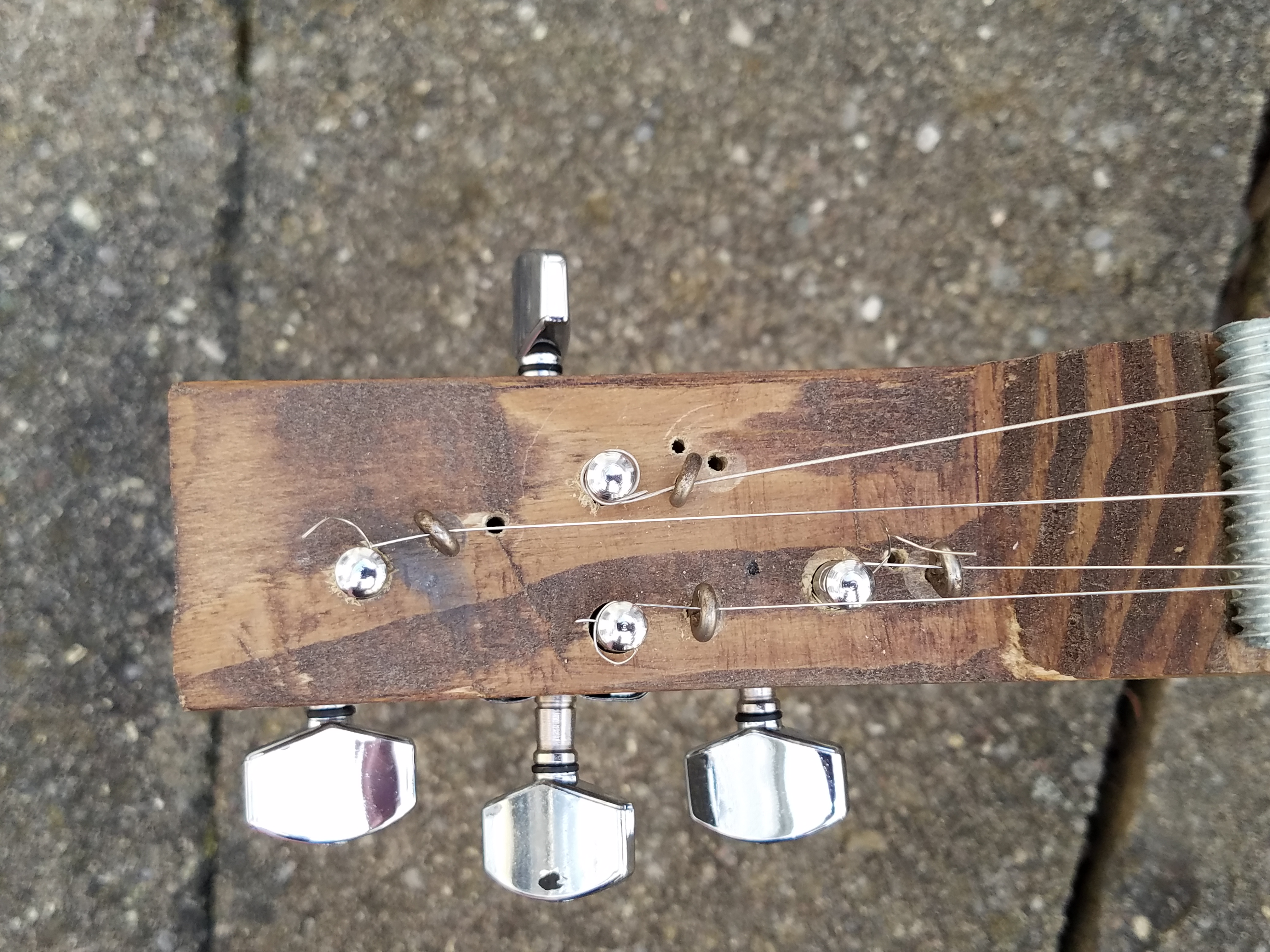 I didn’t get the holes right on the first try. Measure once, cut twice I always say!