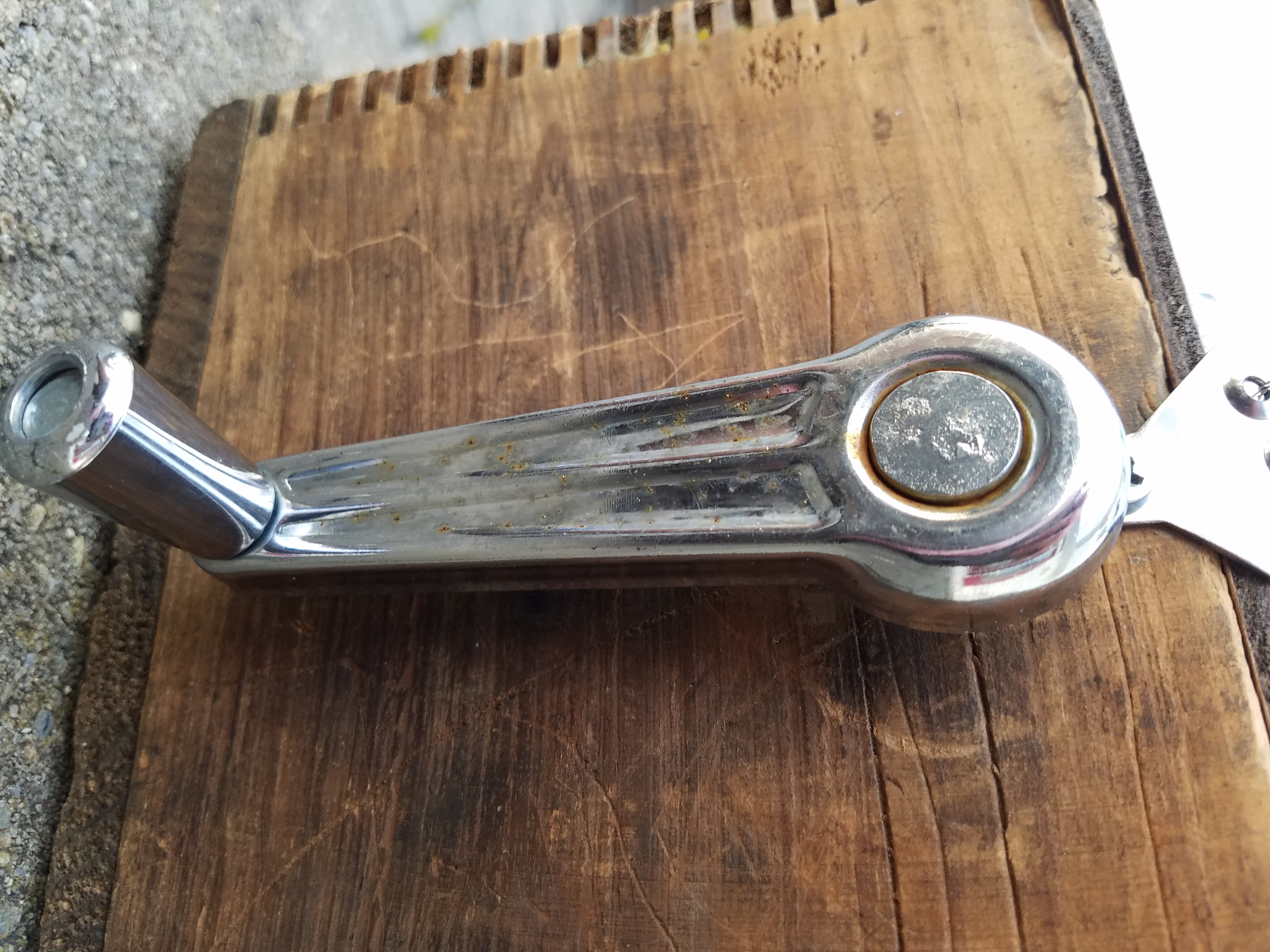 The umbrella crank that was the inspiration for this project