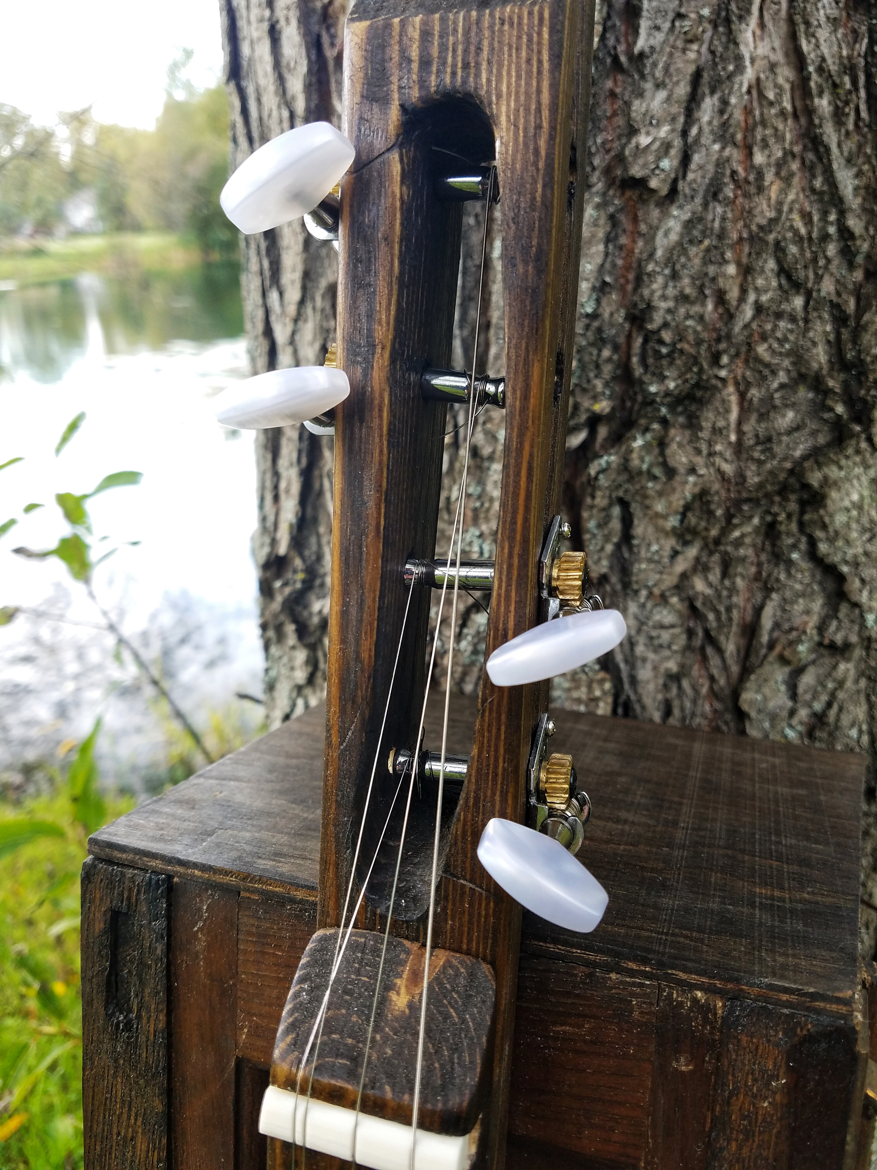 This was the first time I tried hollowing out the neck for a horizontal tuner installation style