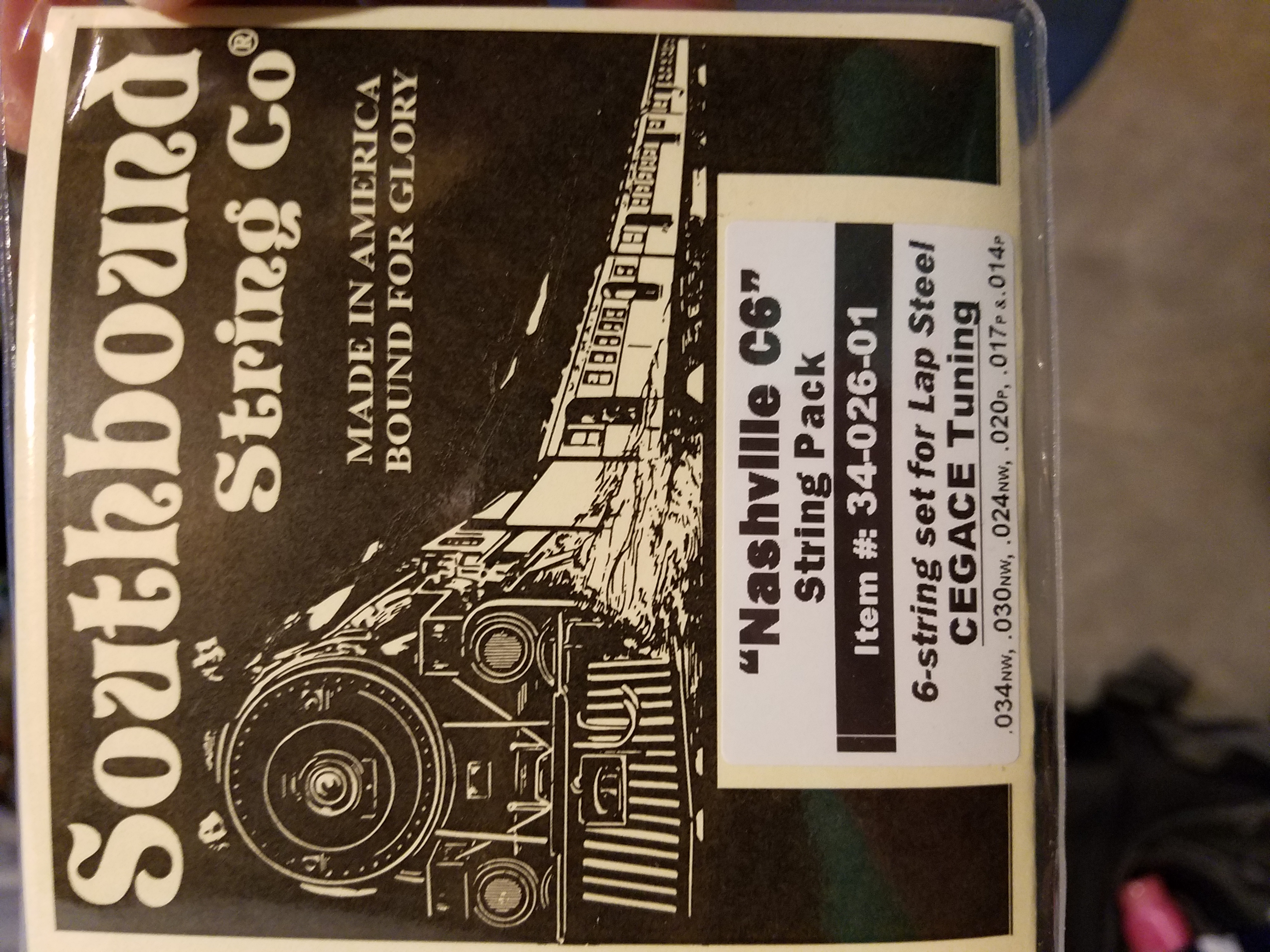 The strings I used