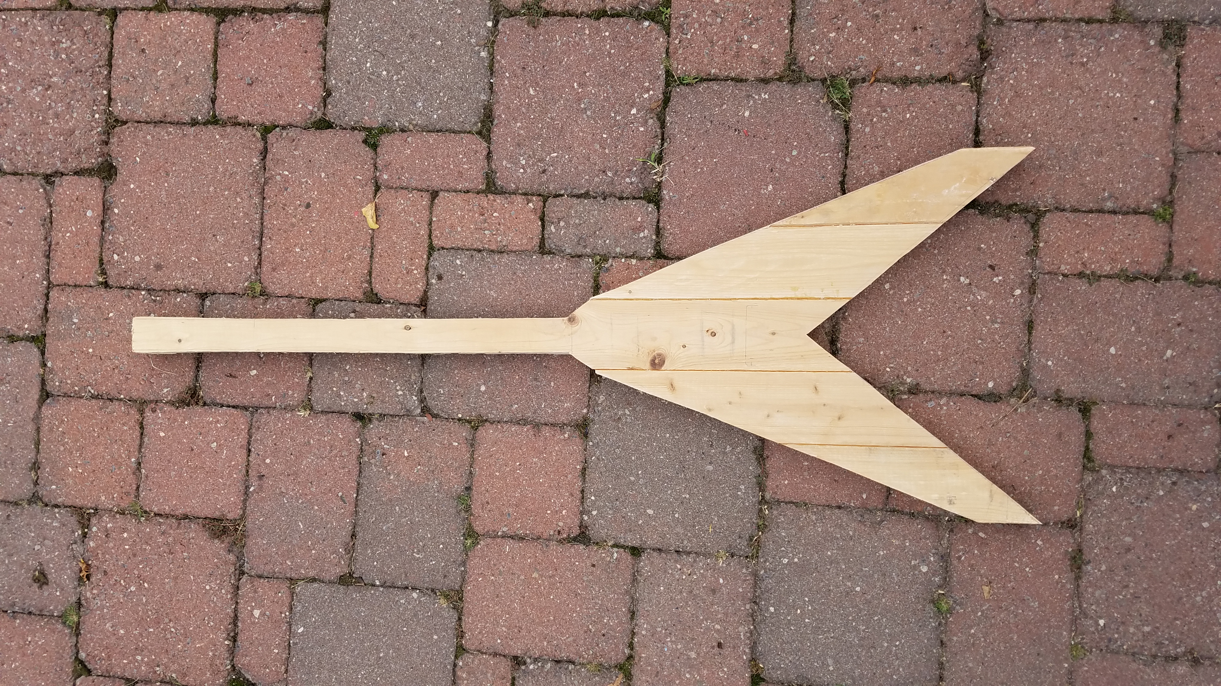 Rough shape. Everything was cut by hand