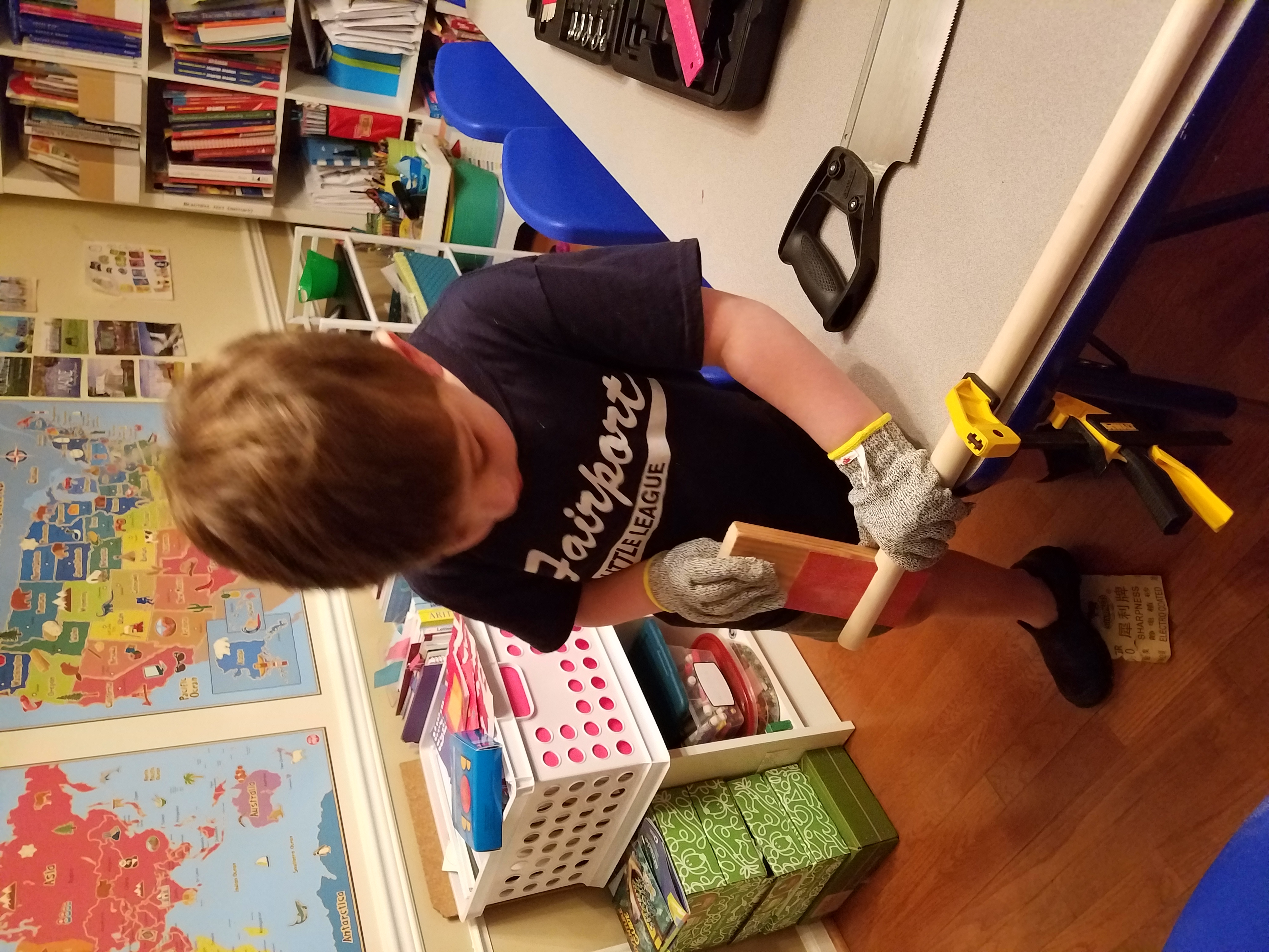 More sanding the headstock