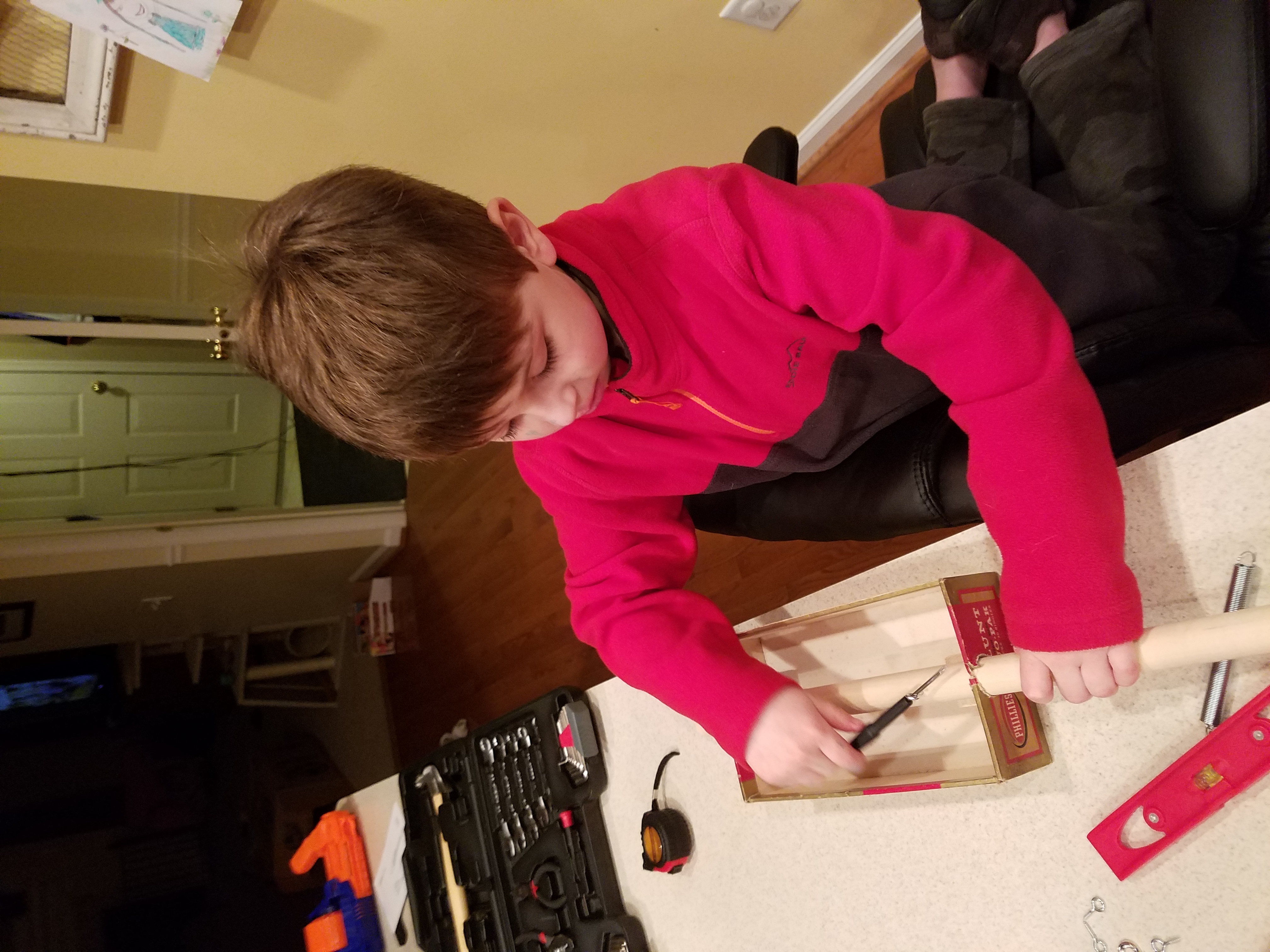 Installing the eye hooks for the reverb springs