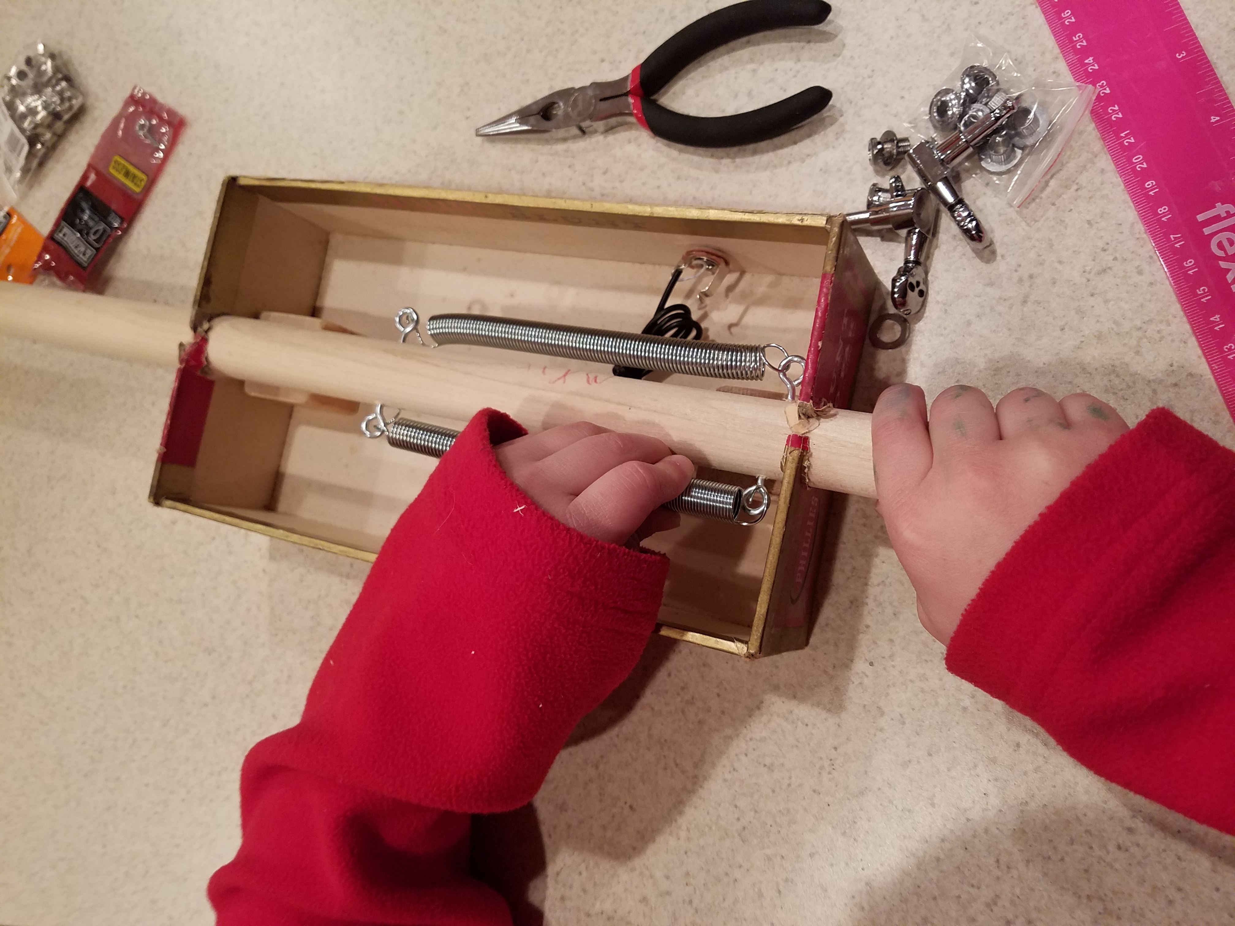 Installing the reverb springs