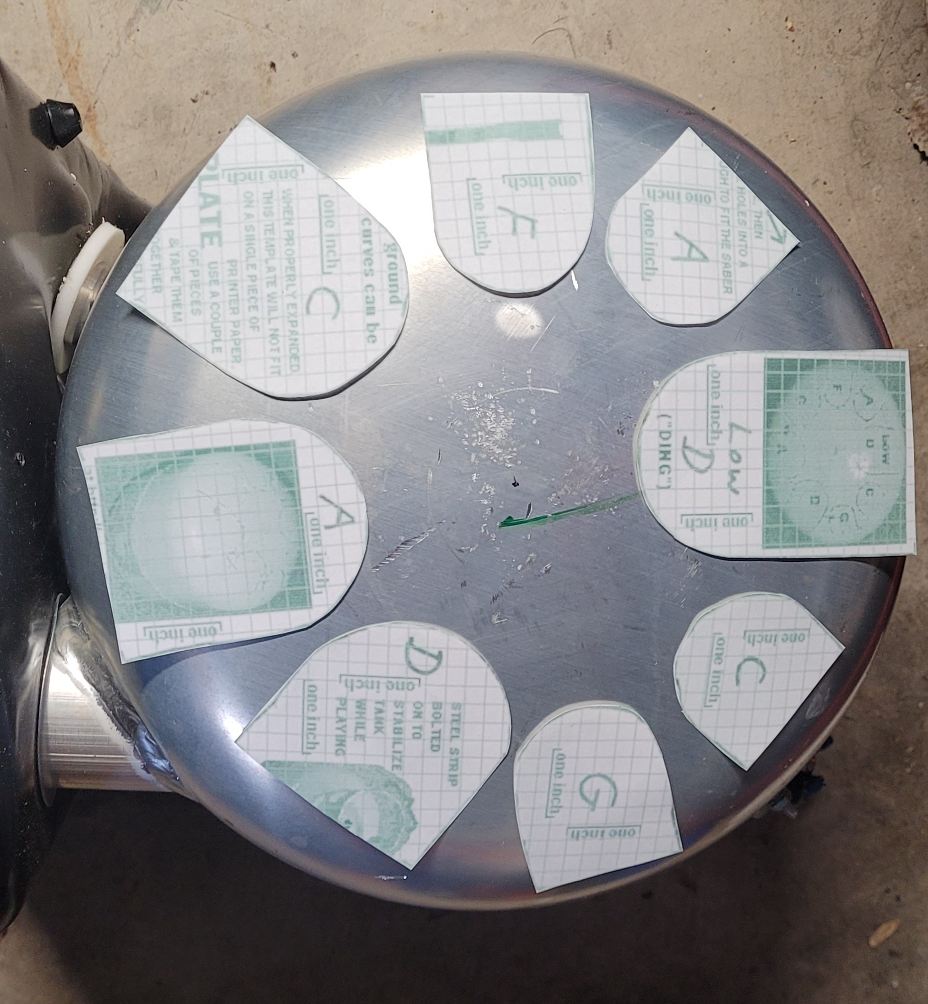 Laying out the tongue templates