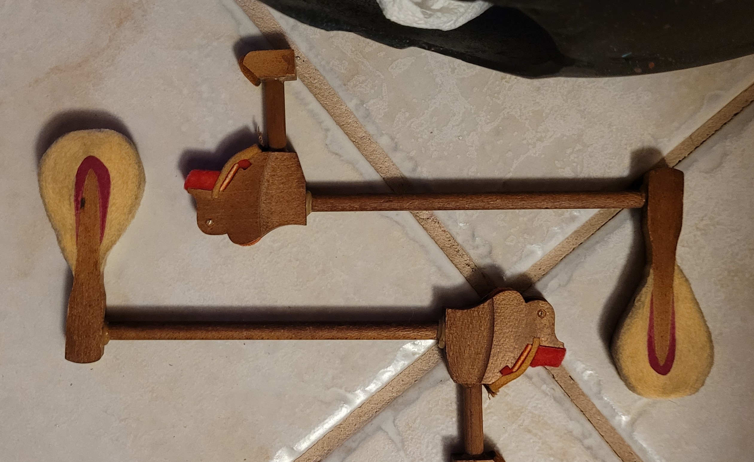 Hammers from an old piano