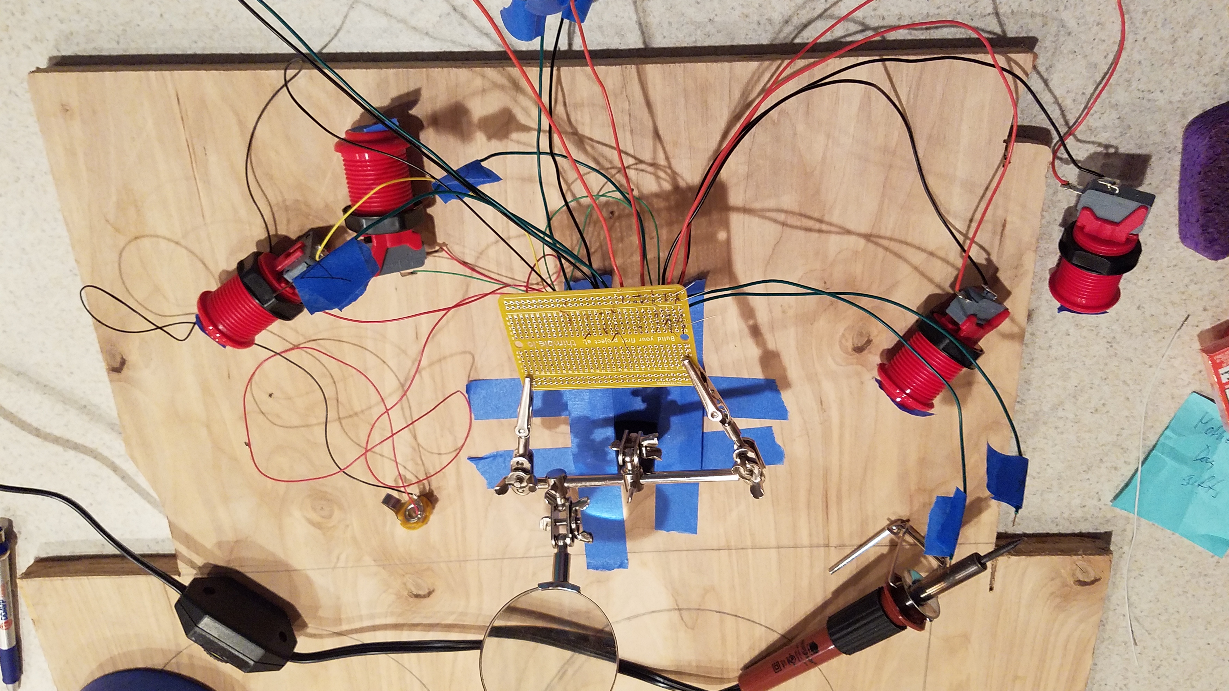 Soldering the components