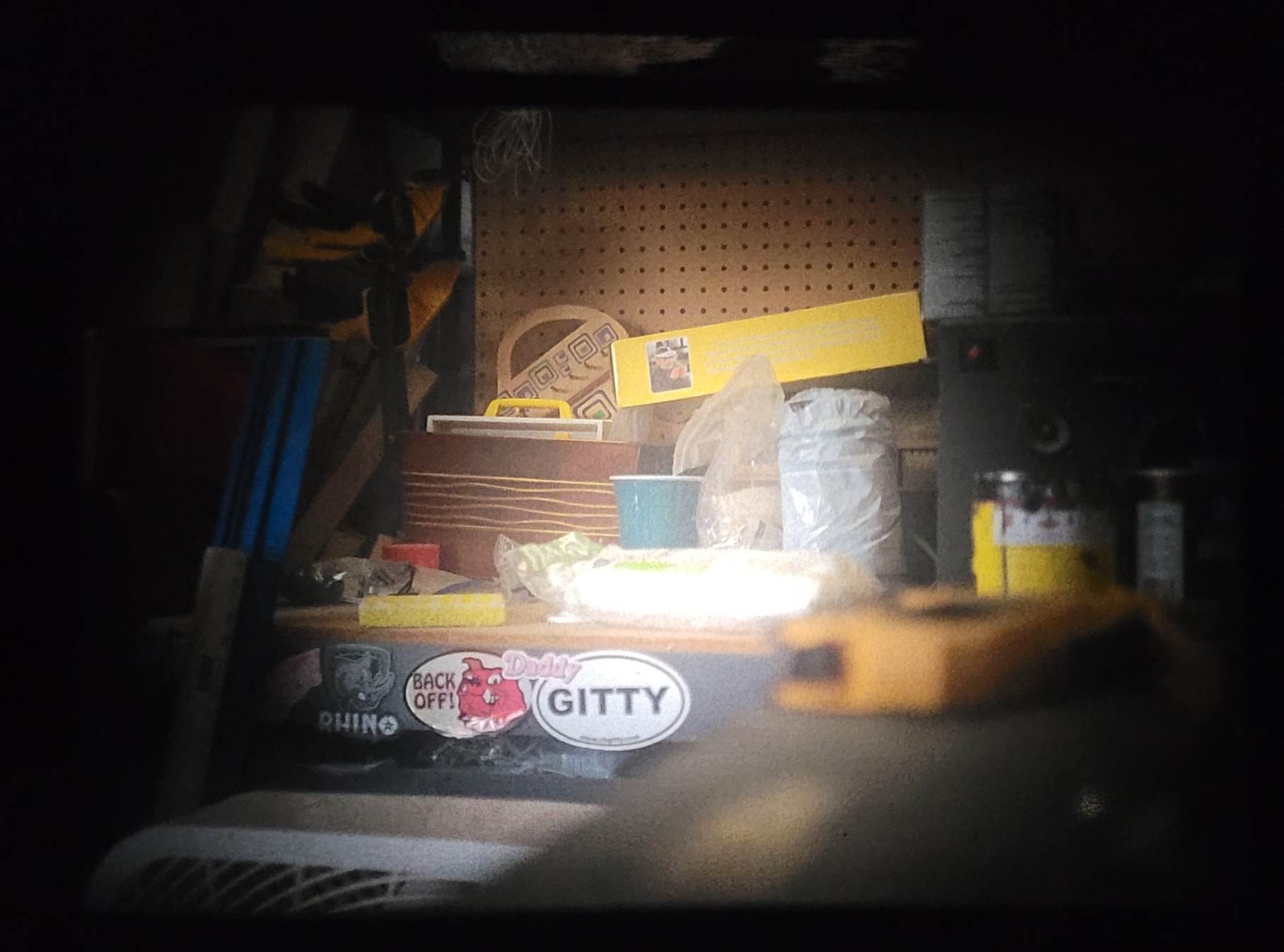 Trying it out in my disorganized garage